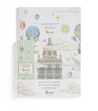 HARRODS ACTIVITY BOOK WITH STICKERS & PENCILS