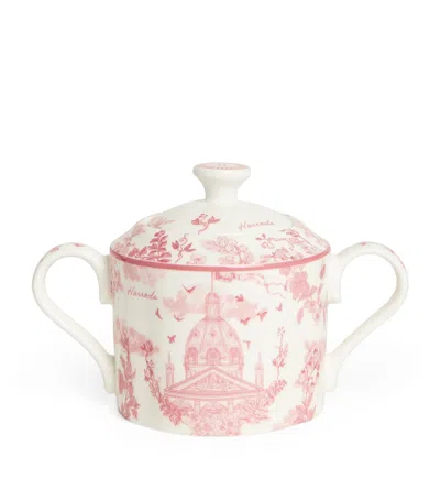 HARRODS BONE CHINA TOILE SUGAR BOWL