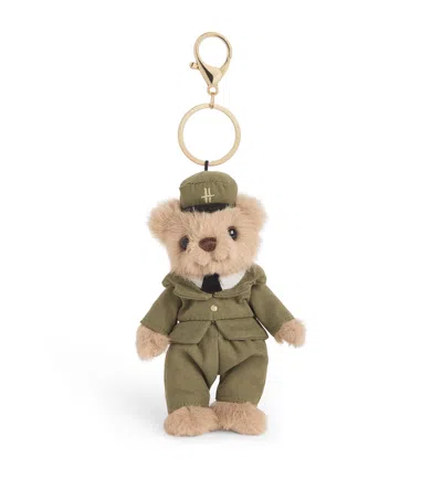 HARRODS GREEN MAN BEAR KEYRING