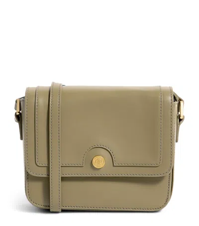 HARRODS LEATHER CAMERA BAG