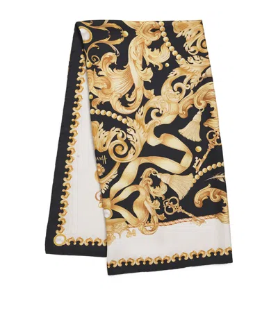 HARRODS SILK BAROQUE PRINT SCARF