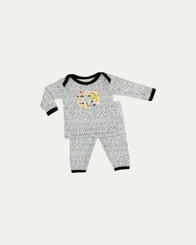 HAUTE BABY BOY'S PAW TIME TWO-PIECE PAJAMA SET