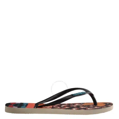 HAVAIANAS HAVAIANAS SLIM PATCHWORK STRIPE FLIP FLOPS