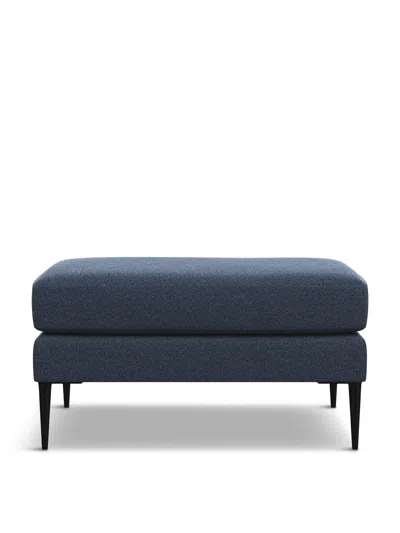 HEAL'S BRUNEL FOOTSTOOL BOUCLE INDIGO