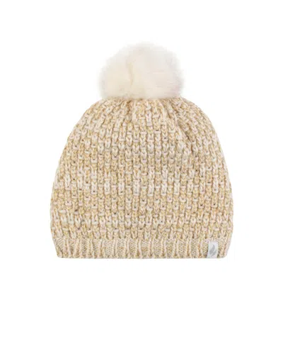 HEAT HOLDERS CORSICA BASKET WEAVE POM-POM HAT