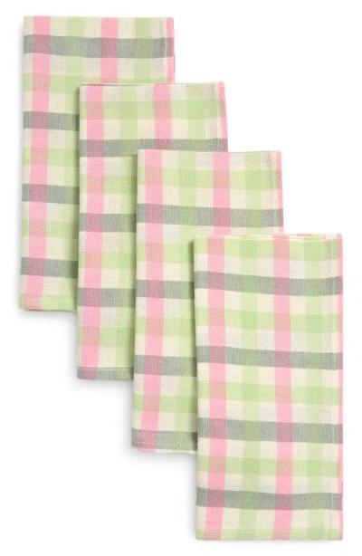 HEATHER TAYLOR HOME HEATHER TAYLOR HOME GINGHAM CLOVER SET OF 4 NAPKINS