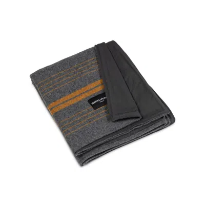 HEATING & PLUMBING LONDON GREY THE WOOL & WAX EDITION PICNIC BLANKET - YELLOW & ORANGE