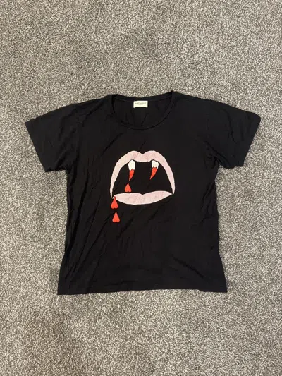 HEDI SLIMANE X SAINT LAURENT PARIS SS15 SAINT LAURENT HEDI SLIMANE “BLOOD LUSTER” T SHIRT