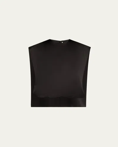 HEIRLOME ATHENA SATIN SLEEVELESS CAPE TOP