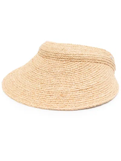 HELEN KAMINSKI INTERWOVEN RAFFIA VISOR
