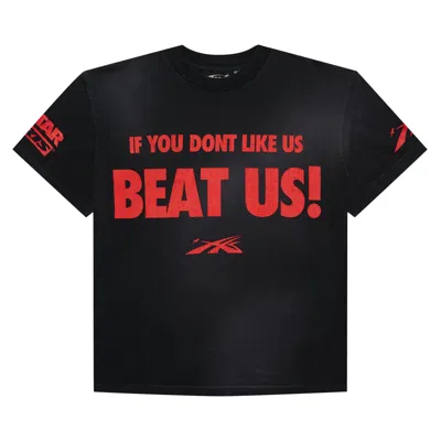 HELLSTAR HELLSTAR BEAT US! T-SHIRT 'BLACK/RED'