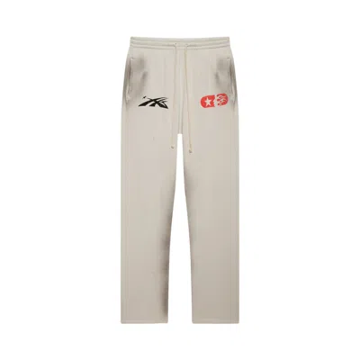 HELLSTAR HELLSTAR IF YOU DONT LIKE US BEAT US SWEATPANTS 'WHITE'