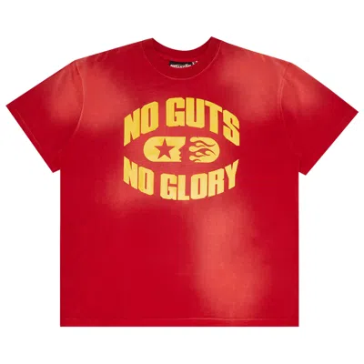 HELLSTAR HELLSTAR NO GUTS NO GLORY T-SHIRT 'RED'
