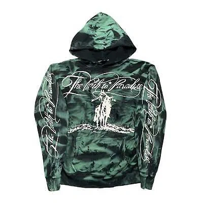 HELLSTAR HELLSTAR STUDIOS PARADISE HOODED SWEATSHIRT MARBLE GREEN