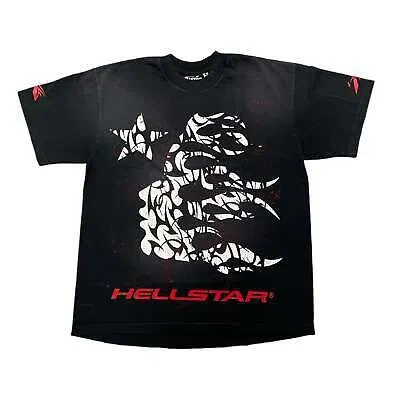 HELLSTAR HELLSTAR STUDIOS THORN SHORT SLEEVE TEE SHIRT BLACK RED