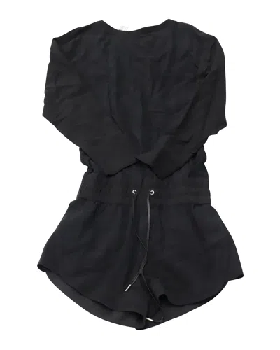 HELMUT LANG JUMPSUIT IN BLACK RAYON