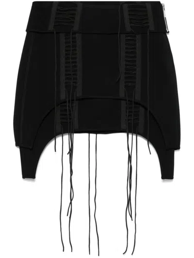 HELMUT LANG LACE-UP MINI SKIRT