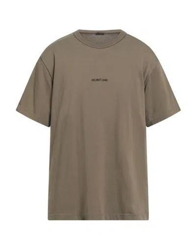 HELMUT LANG HELMUT LANG MAN T-SHIRT MILITARY GREEN SIZE L COTTON