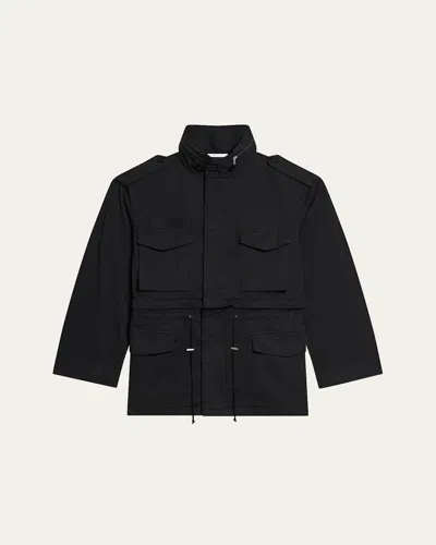 HELMUT LANG MEN'S FIELD JACKET WITH STOWAWAY HOOD