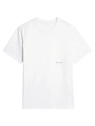 HELMUT LANG MEN'S METAL LOGO COTTON T-SHIRT