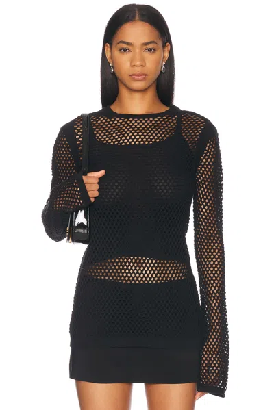 HELMUT LANG MESH LONG SLEEVE TOP
