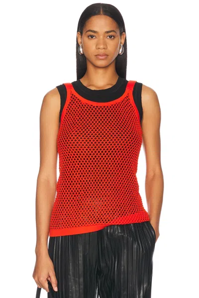 HELMUT LANG MESH TANK TOP
