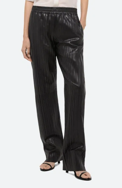HELMUT LANG HELMUT LANG PLEATED LEATHER CAR PANTS