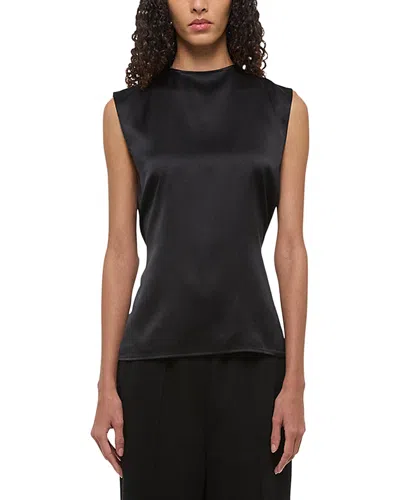 HELMUT LANG SILK SCARF DRAPE TOP