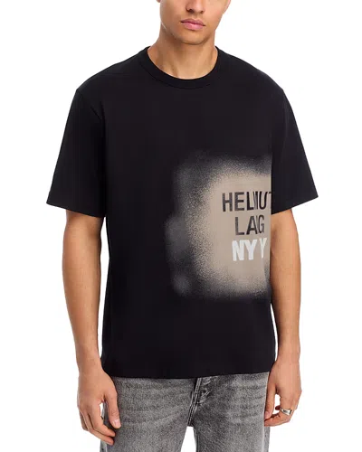 HELMUT LANG SPRAY RELAXED FIT GRAPHIC LOGO TEE