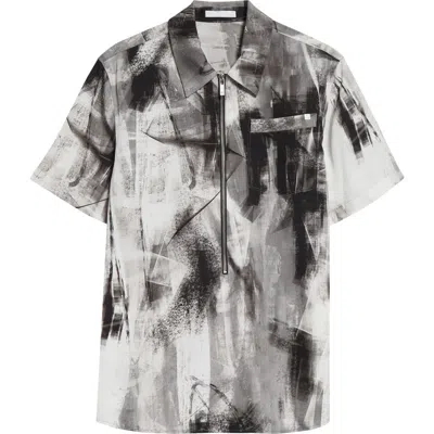 HELMUT LANG HELMUT LANG ZIP SCRIBBLE SHIRT