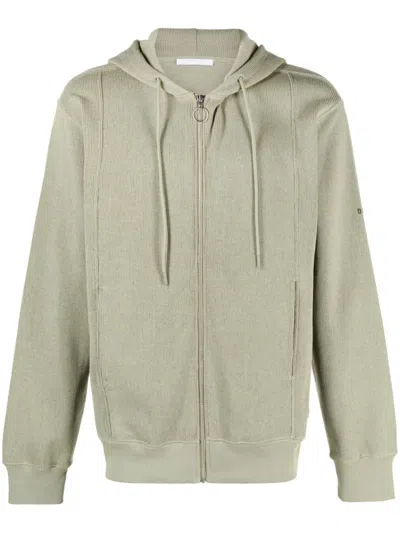HELMUT LANG ZIP-UP DRAWSTRING HOODIE