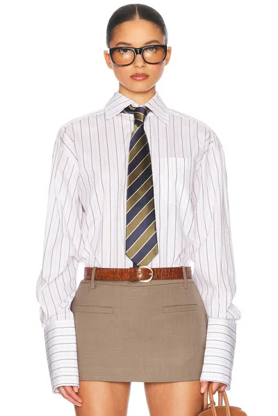 HELSA CLASSIC FIT STRIPE POPLIN SHIRT