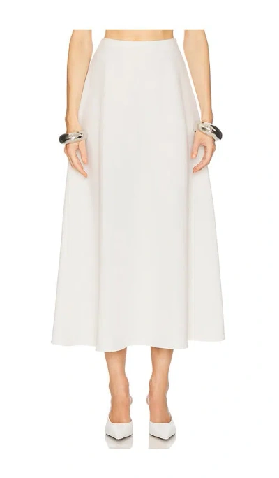 HELSA THE HEAVY CREPE MIDI SKIRT