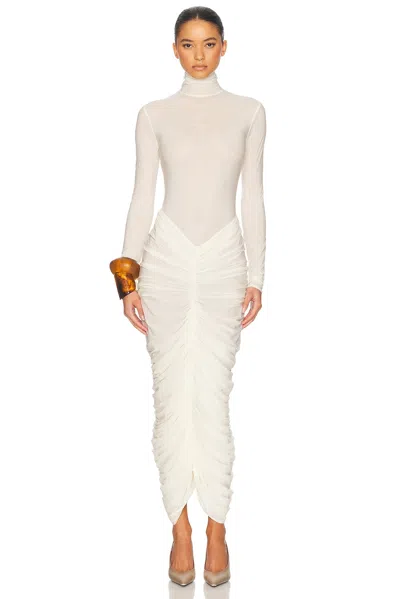 HELSA THE SUPER SHEER RUCHED DRESS