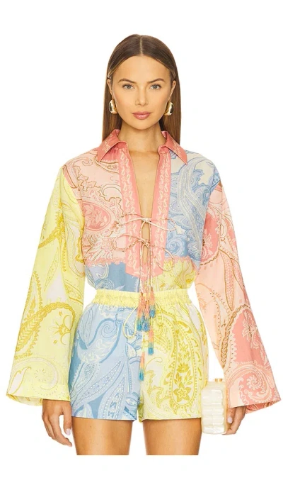 HEMANT & NANDITA DROP SHOULDER COLLARED TUNIC