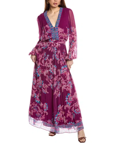 HEMANT & NANDITA HEMANT & NANDITA CHIFFON MAXI DRESS