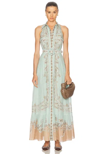 HEMANT & NANDITA LONG SHIRT BUCKLE BELT DRESS