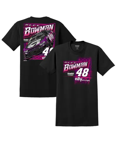 HENDRICK MOTORSPORTS TEAM COLLECTION MEN'S BLACK ALEX BOWMAN CAR T-SHIRT