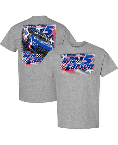 HENDRICK MOTORSPORTS TEAM COLLECTION MEN'S HEATHER GRAY KYLE LARSON T-SHIRT