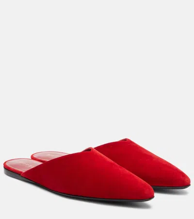 HERBERT LEVINE HOMEBODY SUEDE MULES