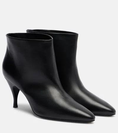 HERBERT LEVINE SILHOUETTE 80 LEATHER ANKLE BOOTS