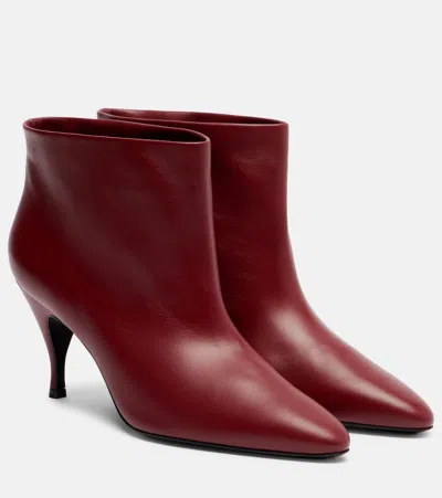 HERBERT LEVINE SILHOUETTE 80 LEATHER ANKLE BOOTS
