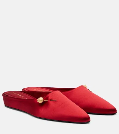 HERBERT LEVINE SLEEP ON IT 30 SATIN MULES
