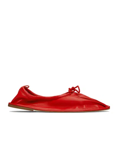HEREU EXCLUSIVE RED PUNTERA BALLERINA FLATS