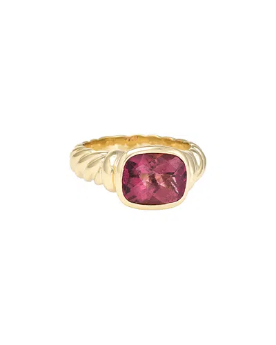 HERITAGE DAVID YURMAN DAVID YURMAN NOBLESSE 18K 3.00 CT. TW. PINK TOURMALINE RING (AUTHENTIC PRE-LOVED)