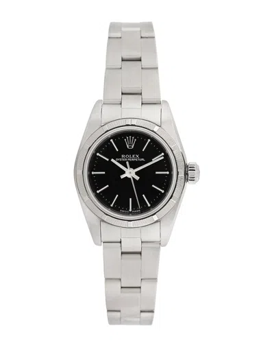 HERITAGE ROLEX ROLEX WOMEN'S OYSTER PERPETUAL WATCH, CIRCA 1990S (PRE-LOVED)