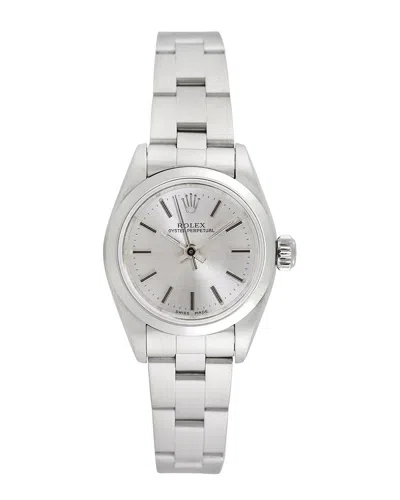 HERITAGE ROLEX ROLEX WOMEN'S OYSTER PERPETUAL WATCH, CIRCA 1990S (PRE-LOVED)