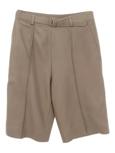 HERMES 2010S BELTED DEERSKIN TROUSERS