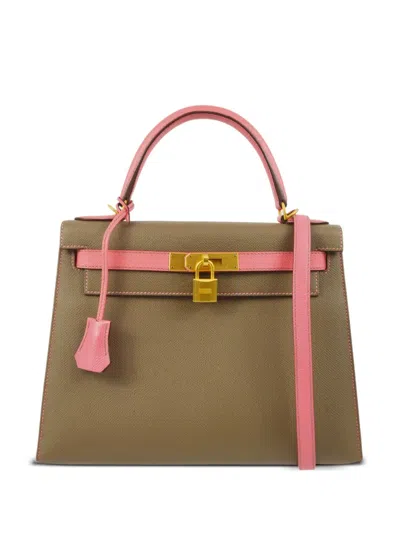 HERMES 2018 KELLY 28 SELLIER TWO-WAY BAG