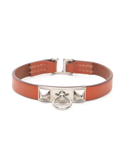 HERMES 2022 STUDDED LEATHER BRACELET
